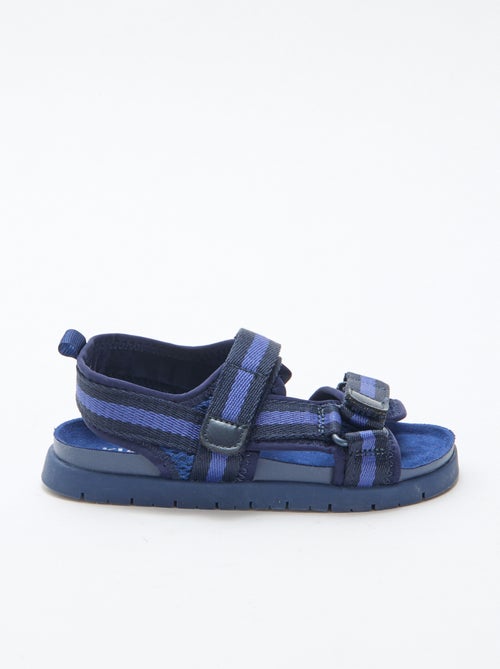 Sandali blu con velcro - Kiabi