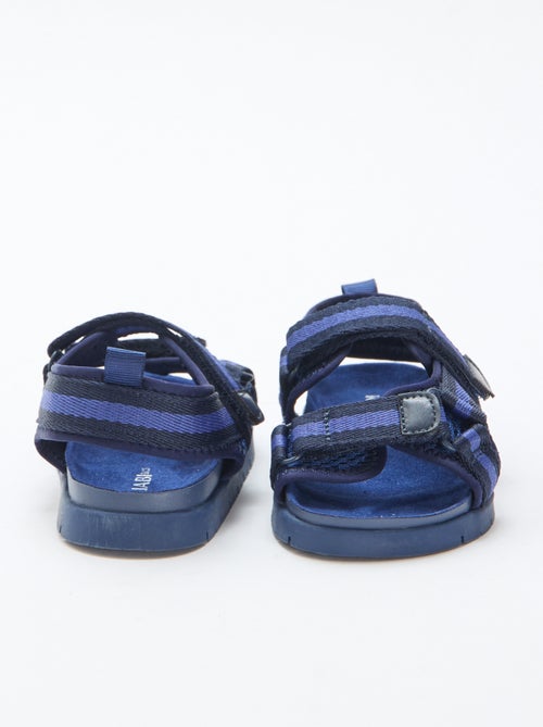 Sandali blu con velcro - Kiabi