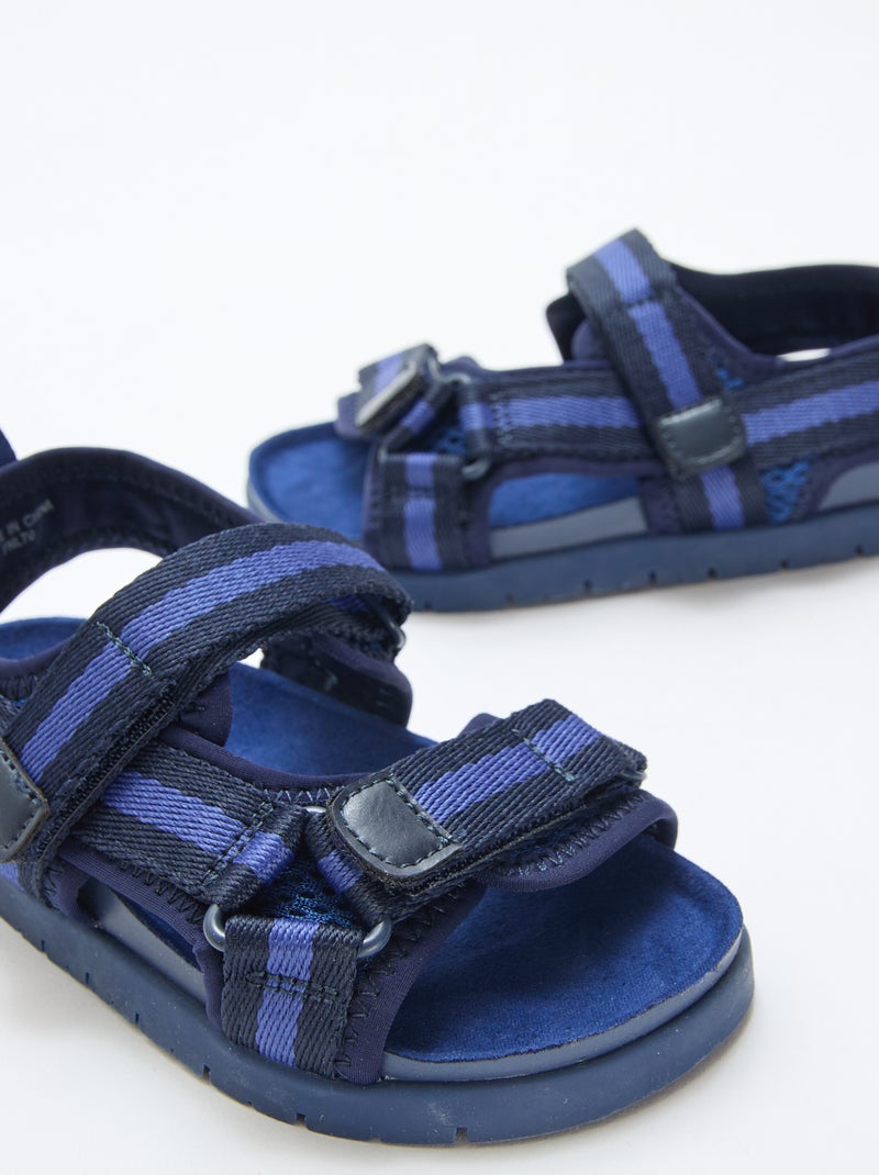 Sandali blu con velcro Blu - Kiabi