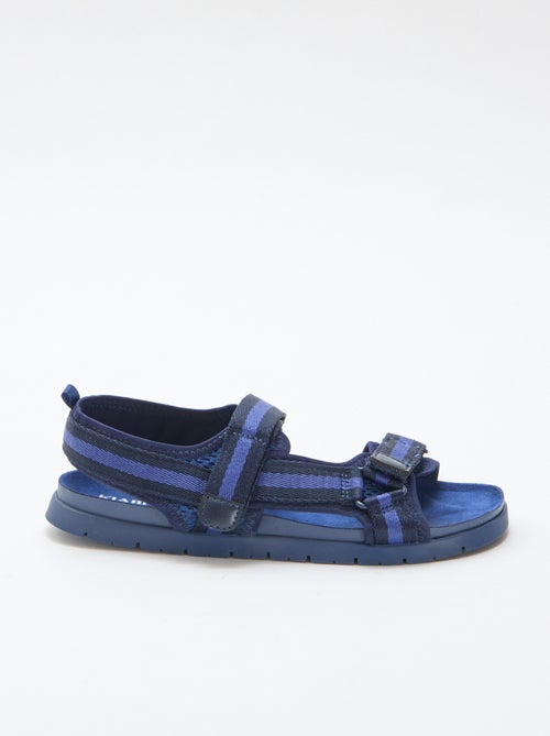 Sandali blu con velcro - Kiabi
