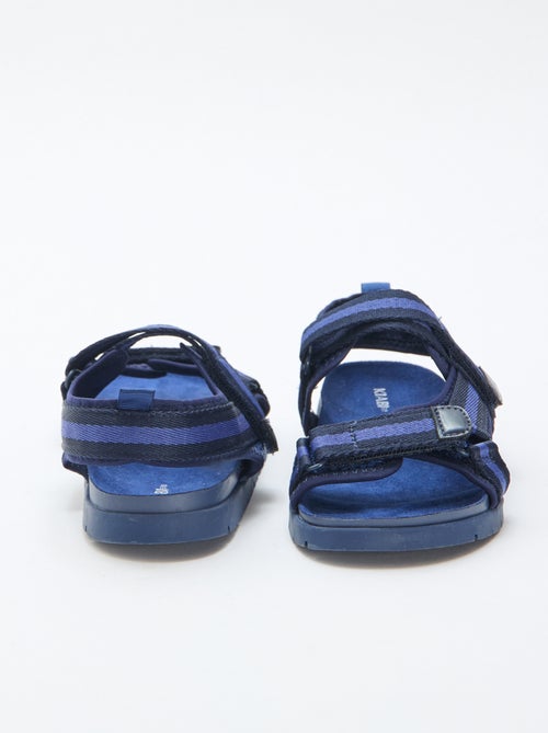 Sandali blu con velcro - Kiabi
