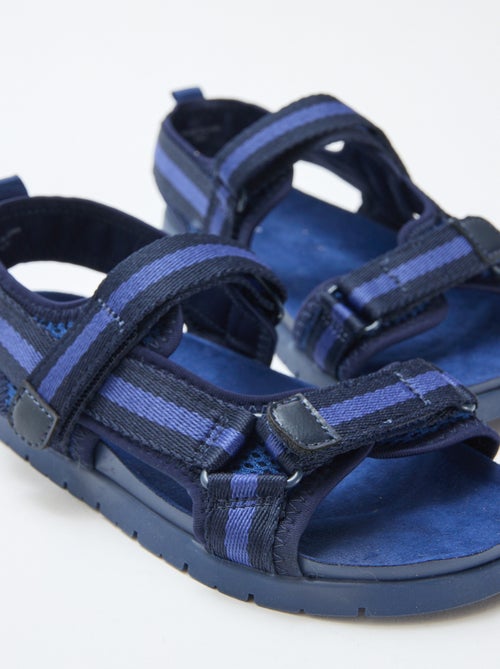 Sandali blu con velcro - Kiabi