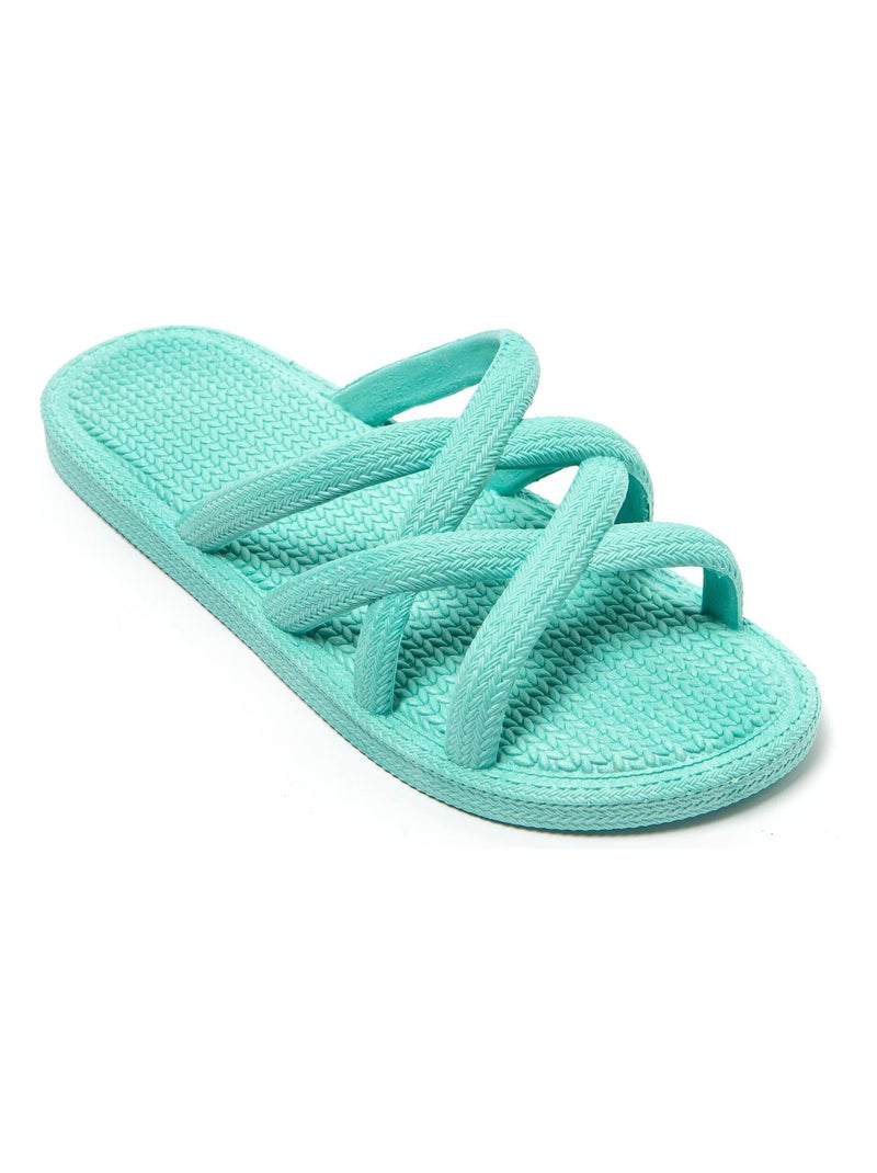 Sandali Brasileras donna suola in gomma antiscivolo Verde chiaro - Kiabi