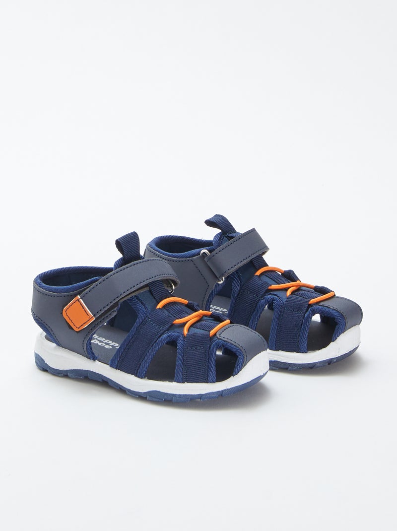 Sandali chiusi con strappo BLU - Kiabi