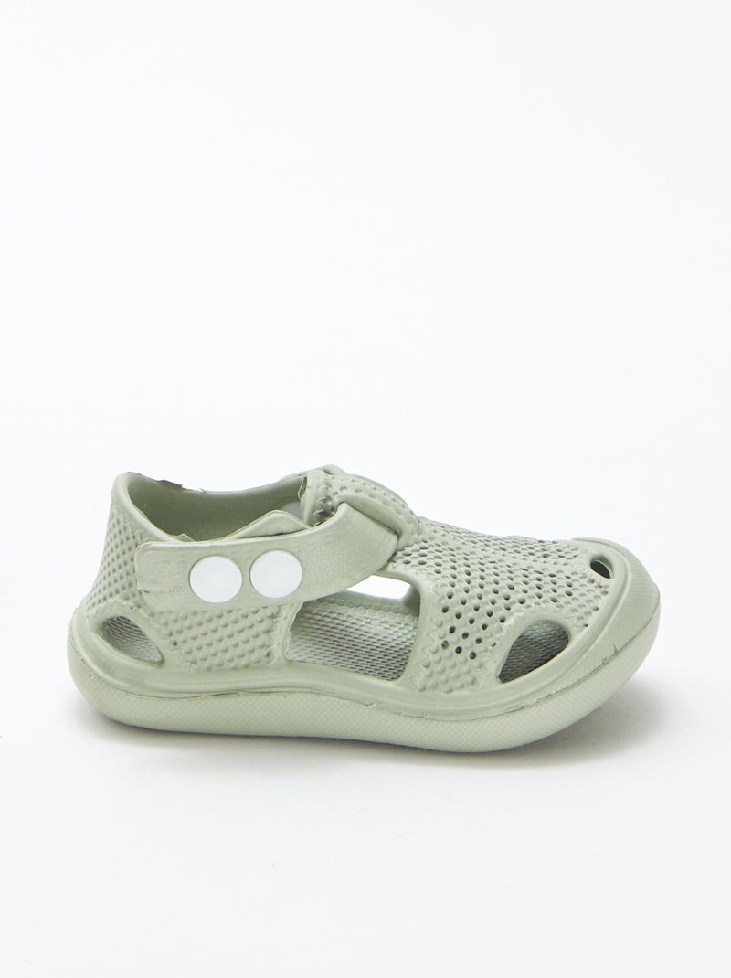 Sandali chiusi in plastica preformata VERDE - Kiabi