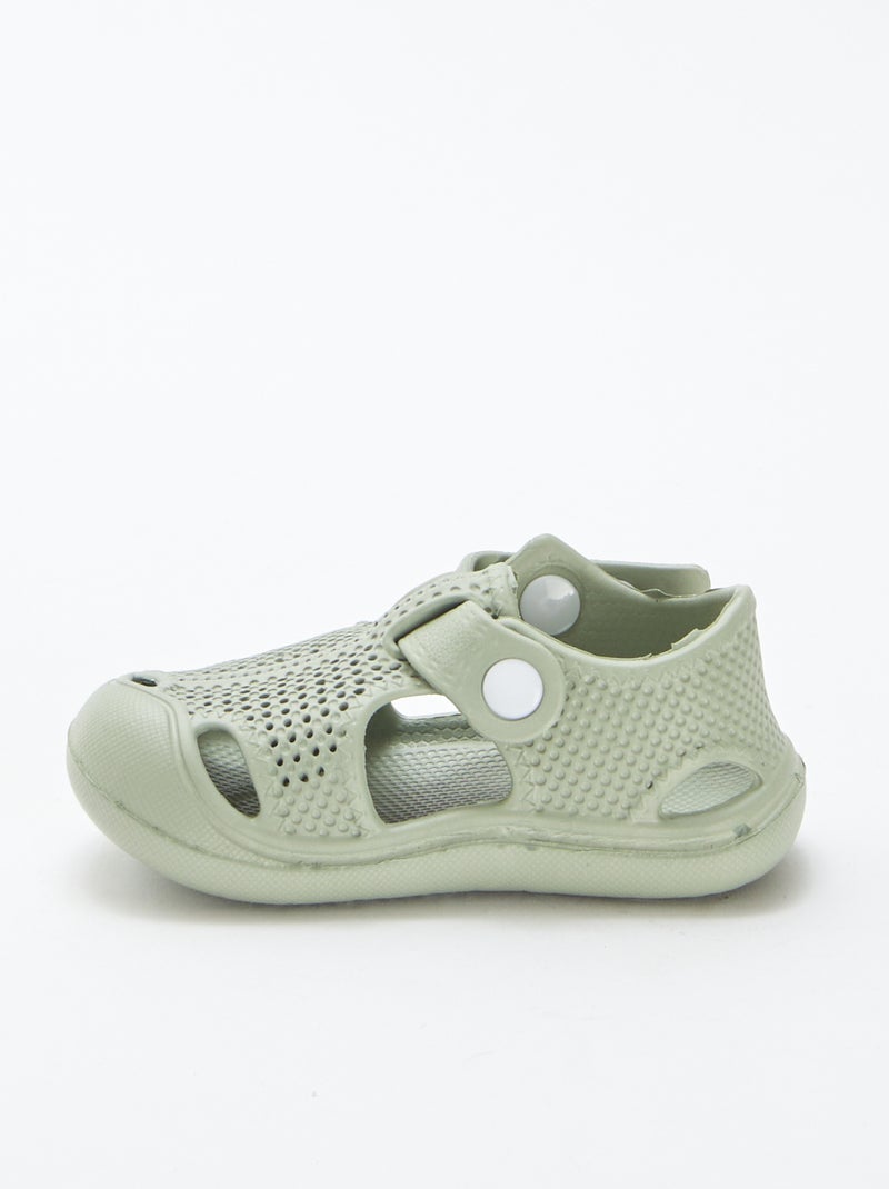 Sandali chiusi in plastica preformata VERDE - Kiabi