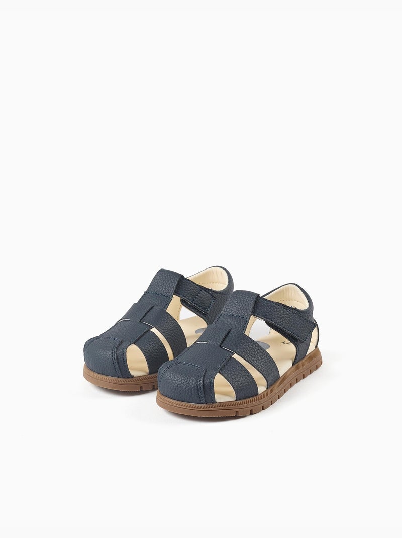 Sandali chiusi in punta My First Steps Blu scuro - Kiabi