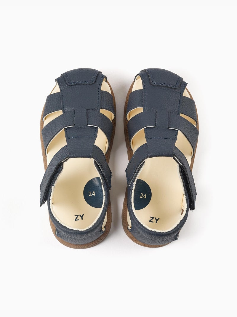 Sandali chiusi in punta My First Steps Blu scuro - Kiabi