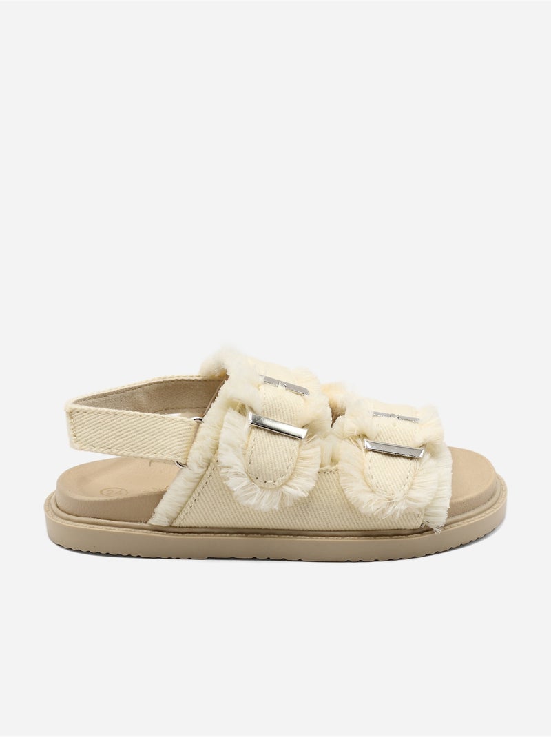 Sandali cinturino incrociato Beige - Kiabi