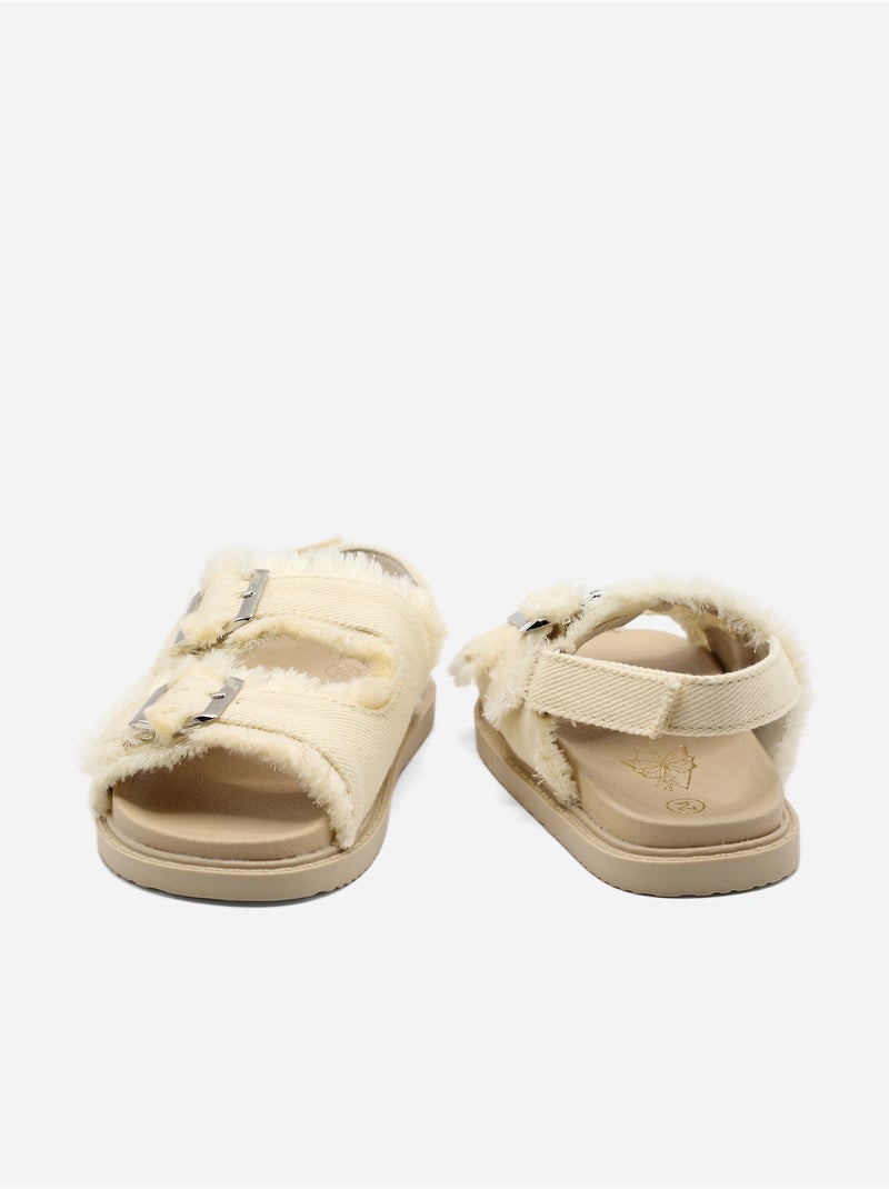 Sandali cinturino incrociato Beige - Kiabi