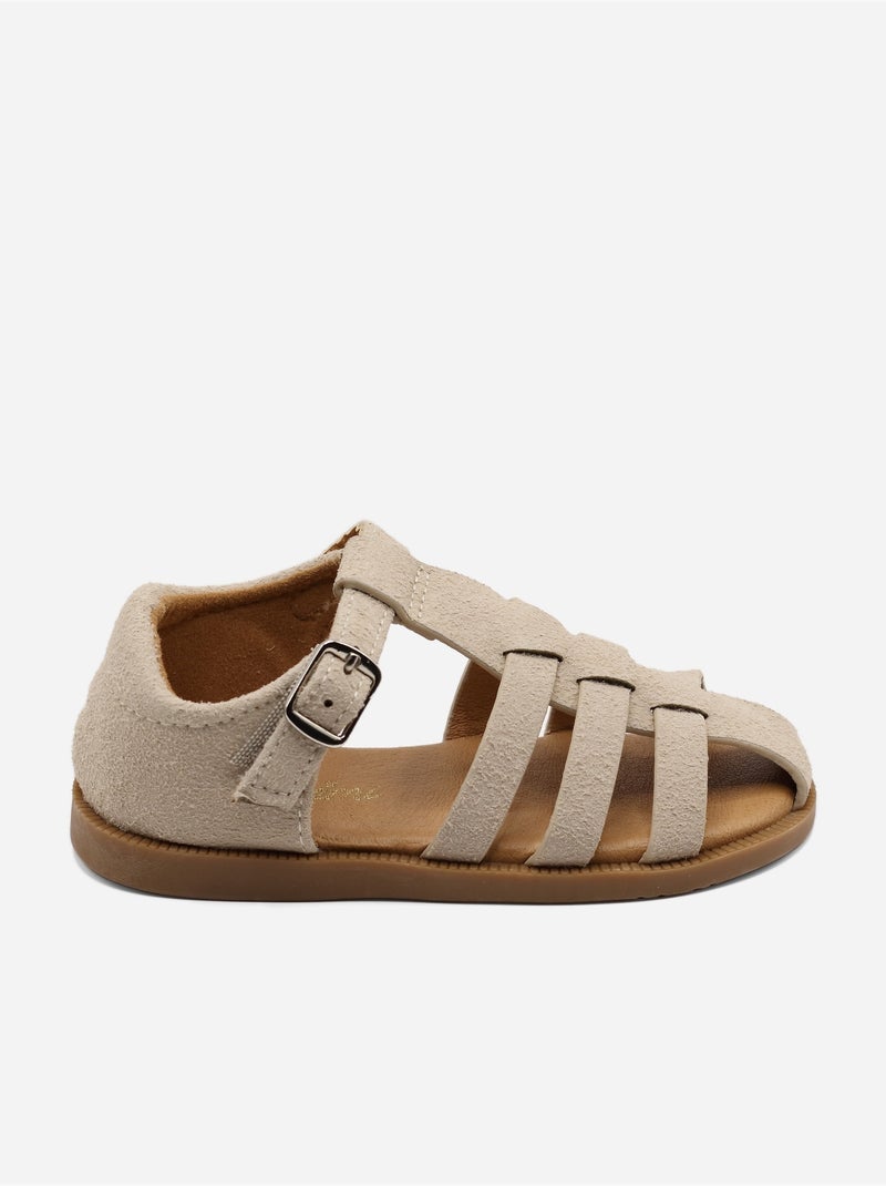 Sandali cinturino incrociato Crema - Kiabi