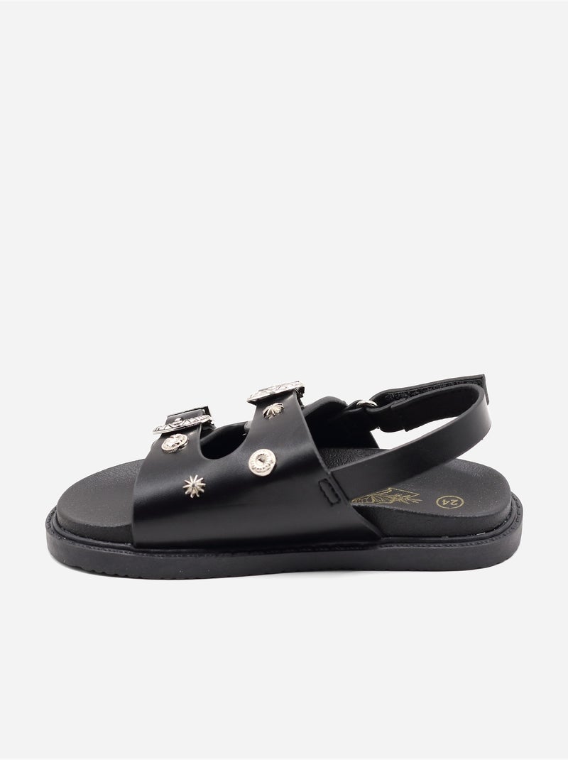 Sandali cinturino incrociato Nero - Kiabi