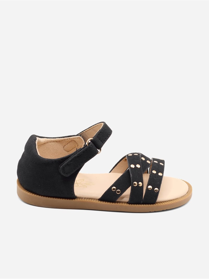 Sandali cinturino incrociato Nero - Kiabi