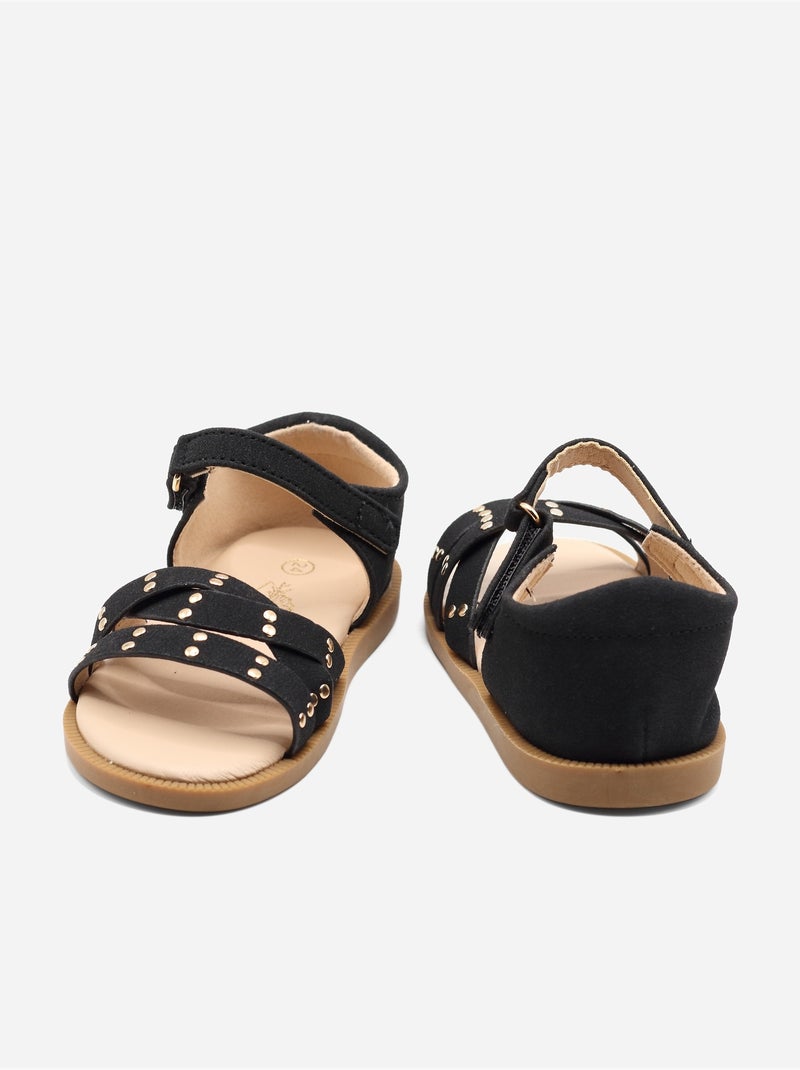 Sandali cinturino incrociato Nero - Kiabi
