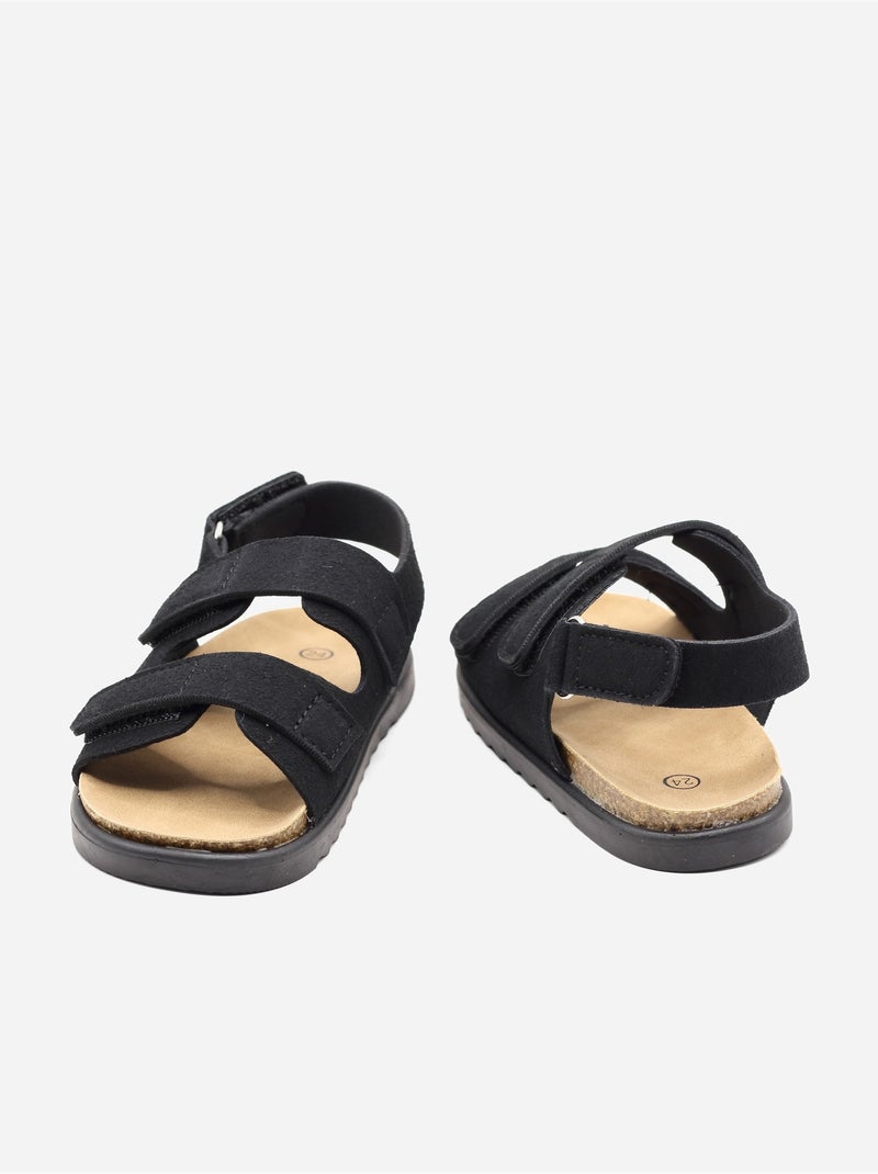 Sandali cinturino incrociato Nero - Kiabi