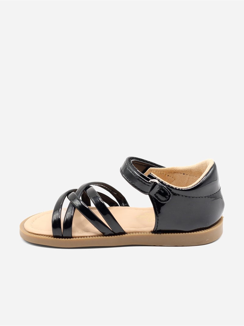 Sandali cinturino incrociato Nero - Kiabi