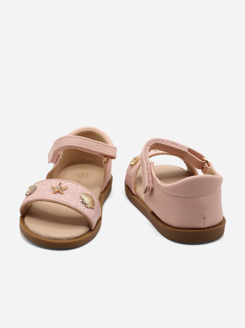 Sandali cinturino incrociato Rosa - Kiabi
