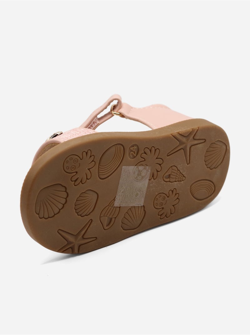 Sandali cinturino incrociato Rosa - Kiabi