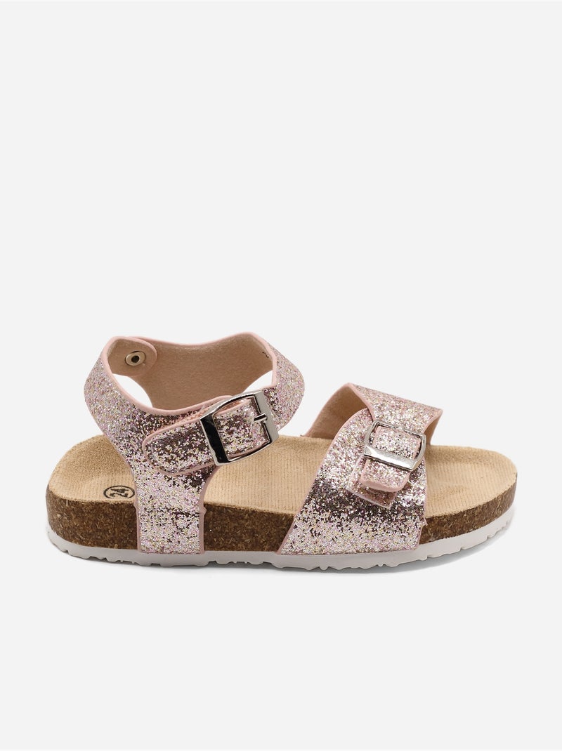 Sandali cinturino incrociato Rosa - Kiabi