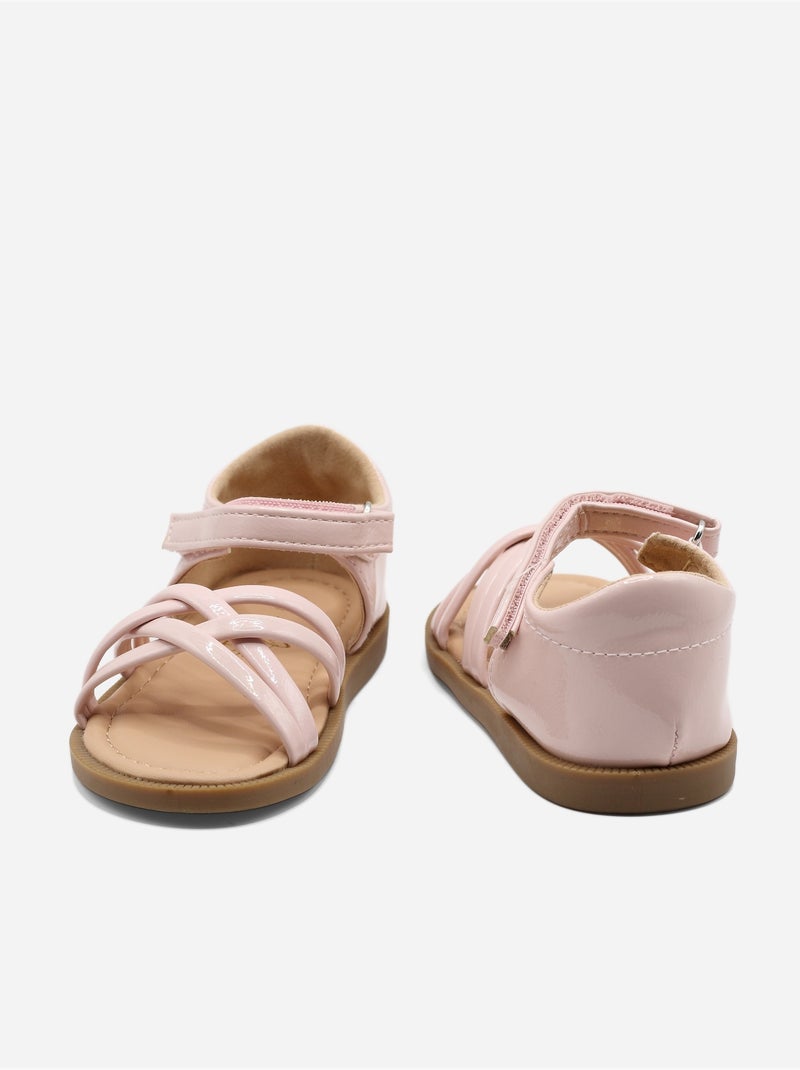 Sandali cinturino incrociato Rosa - Kiabi