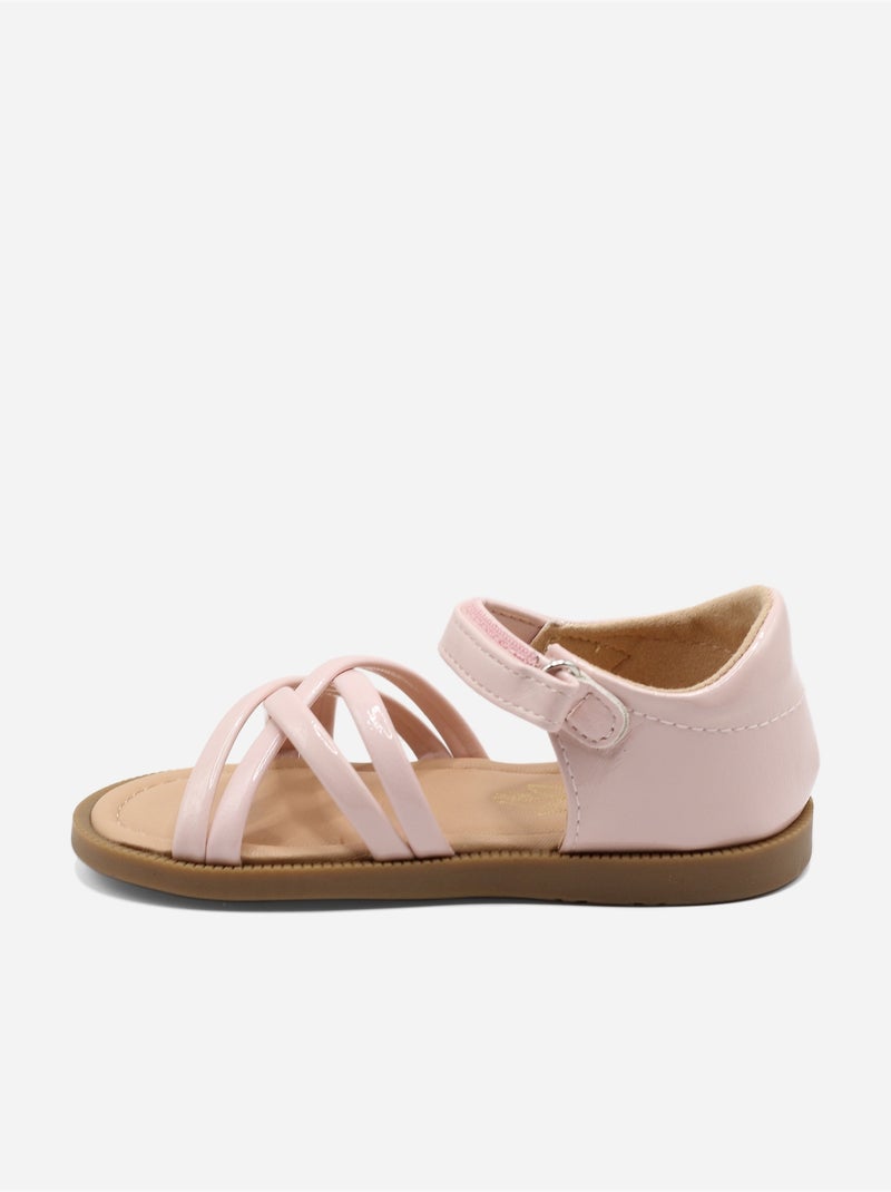 Sandali cinturino incrociato Rosa - Kiabi