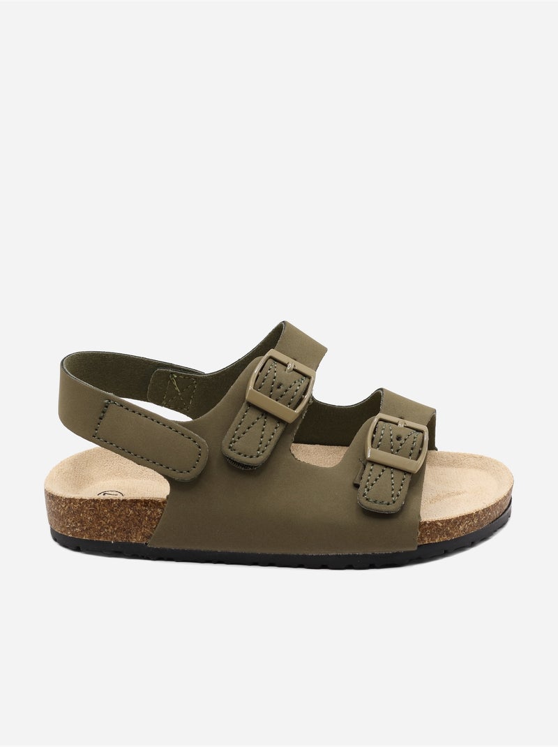 Sandali cinturino incrociato Verde - Kiabi