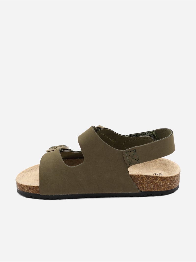 Sandali cinturino incrociato Verde - Kiabi