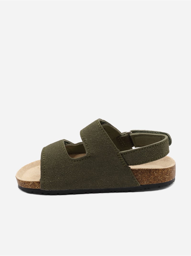 Sandali cinturino incrociato Verde - Kiabi