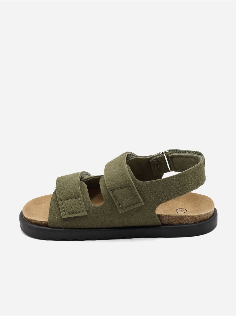 Sandali cinturino incrociato Verde - Kiabi