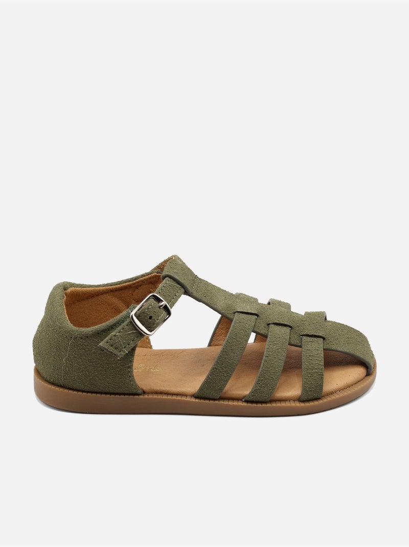 Sandali cinturino incrociato Verde - Kiabi