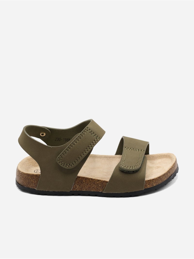 Sandali cinturino incrociato Verde - Kiabi