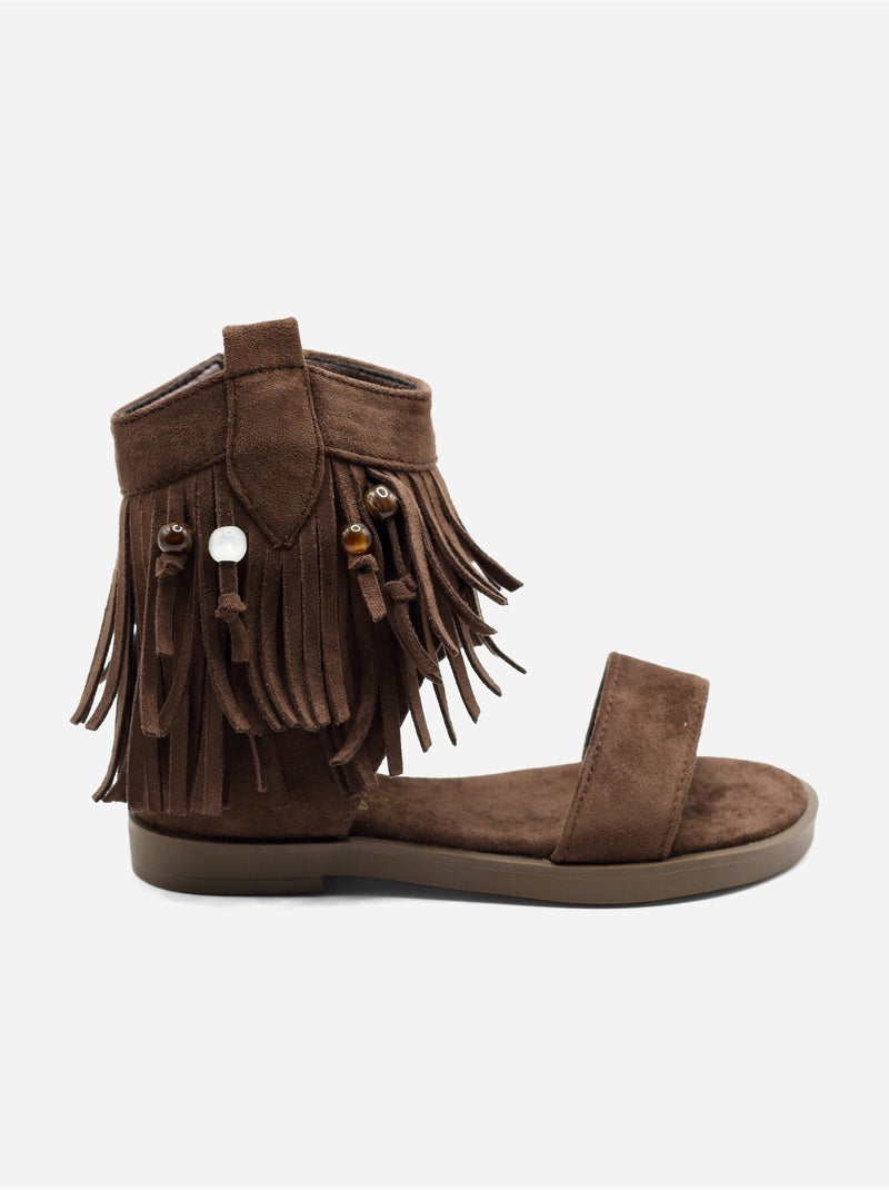 Sandali con cerniera Marrone - Kiabi