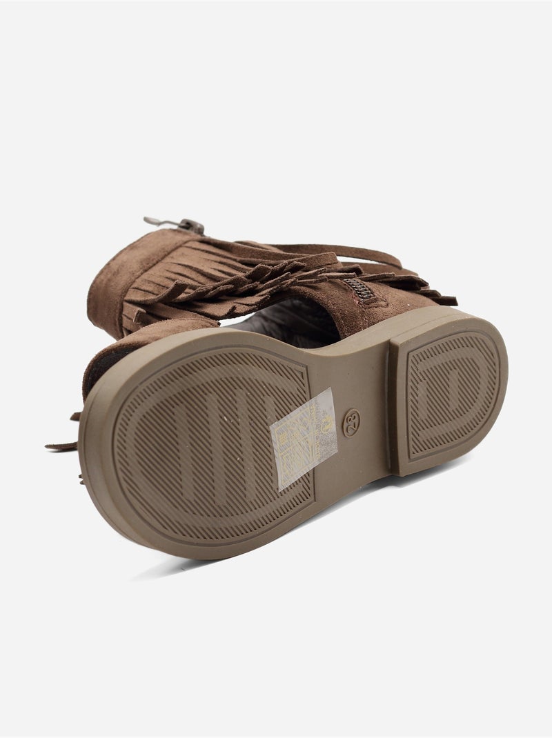 Sandali con cerniera Marrone - Kiabi
