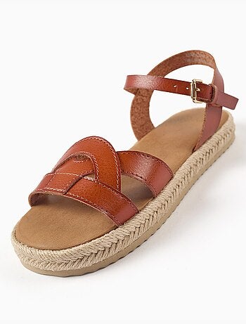 Sandali con chiusura a fibbia e imbottitura