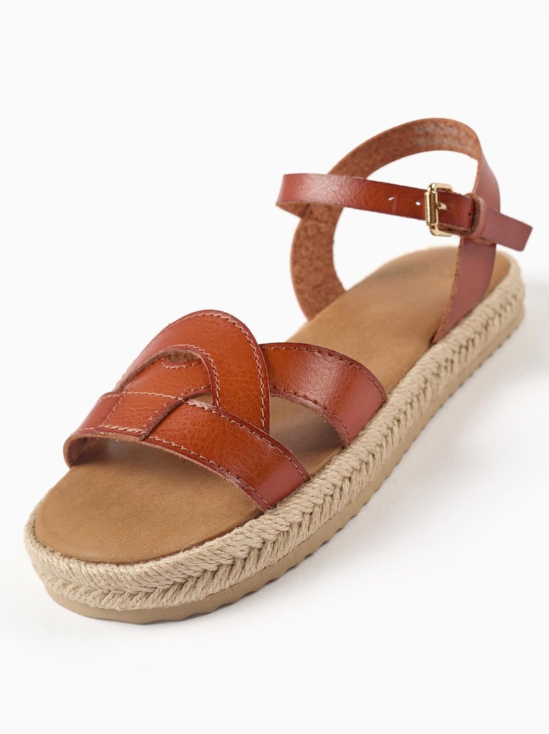 Sandali con chiusura a fibbia e imbottitura Beige - Kiabi
