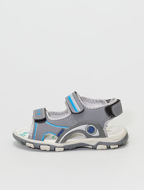 Sandali Superga S10M622 in tessuto nero e strappi