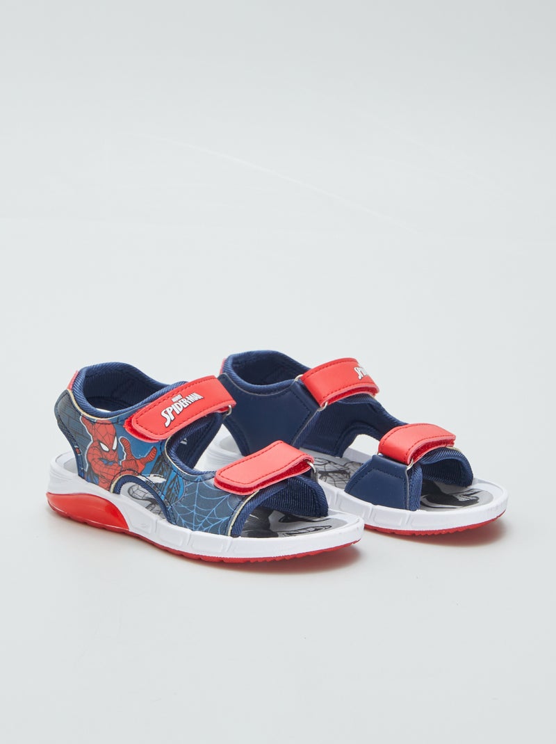 Sandali con chiusura a strappo 'Spiderman' BLU - Kiabi