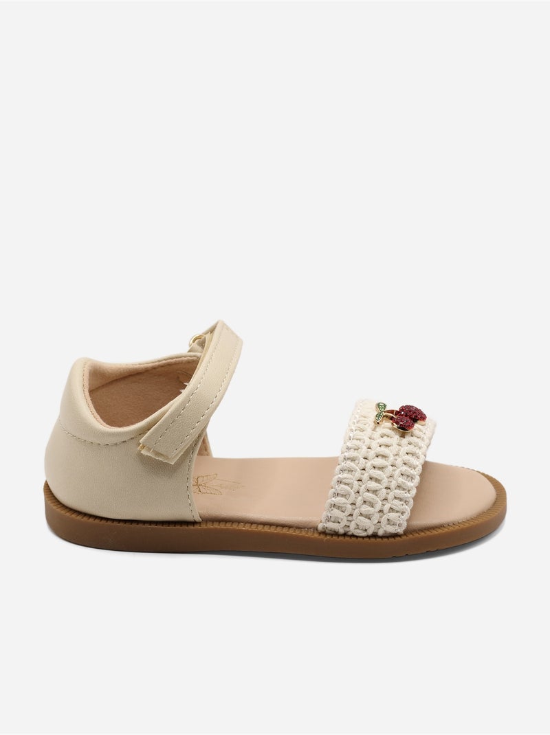 Sandali con chiusura a velcro Beige - Kiabi