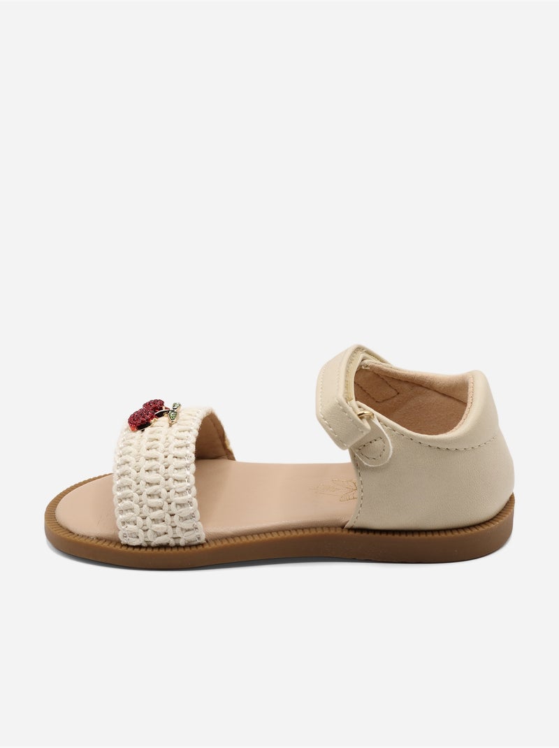 Sandali con chiusura a velcro Beige - Kiabi
