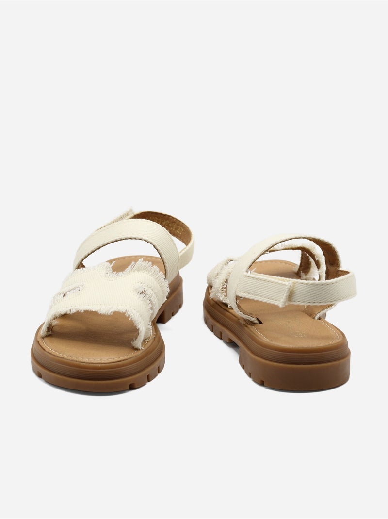 Sandali con chiusura a velcro Beige - Kiabi