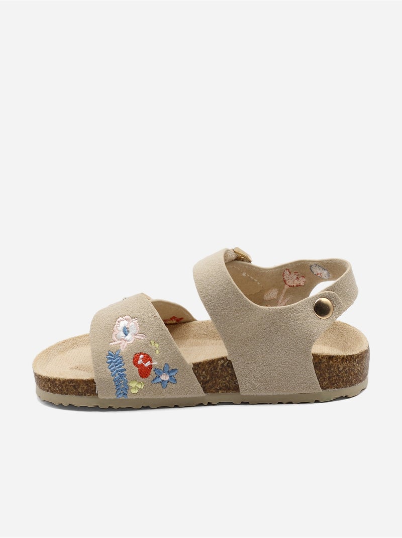 Sandali con chiusura a velcro Beige - Kiabi