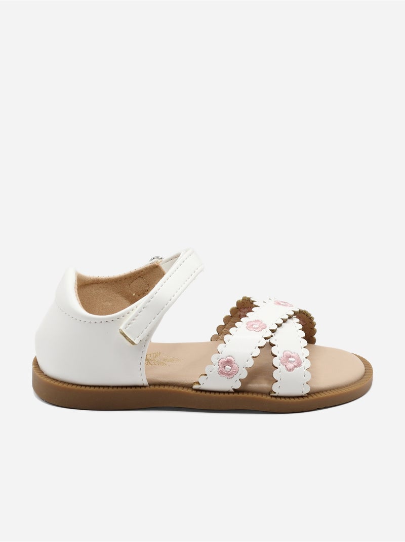 Sandali con chiusura a velcro Bianco - Kiabi