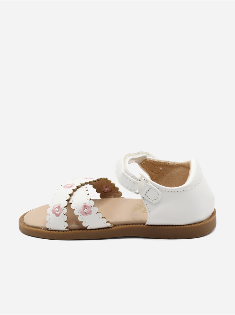 Sandali con chiusura a velcro Bianco - Kiabi