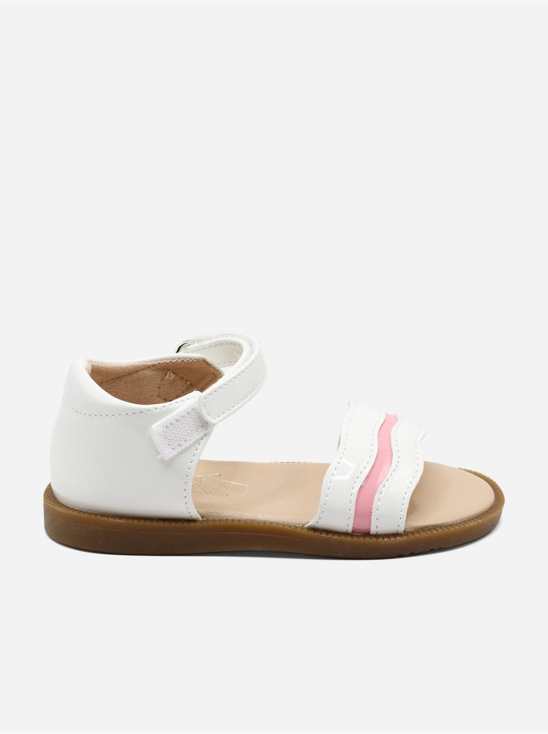 Sandali con chiusura a velcro Bianco - Kiabi