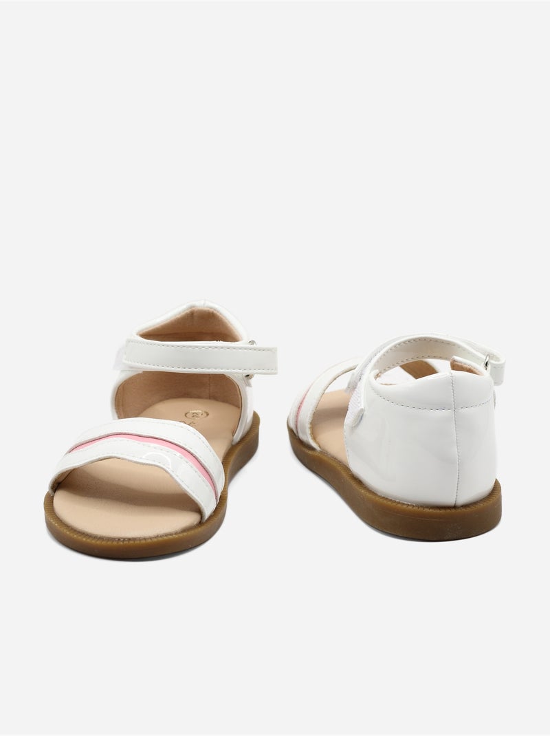Sandali con chiusura a velcro Bianco - Kiabi
