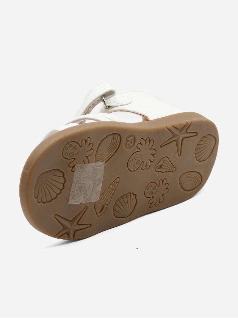 Sandali con chiusura a velcro Bianco - Kiabi