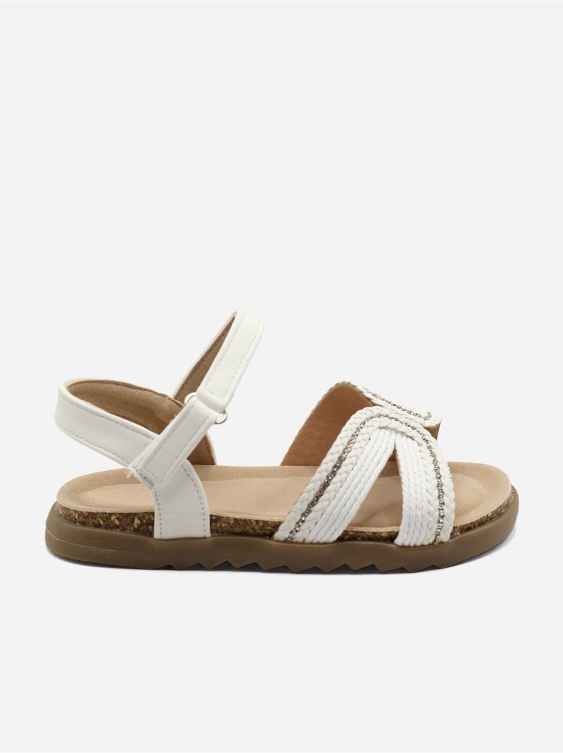 Sandali con chiusura a velcro Bianco - Kiabi