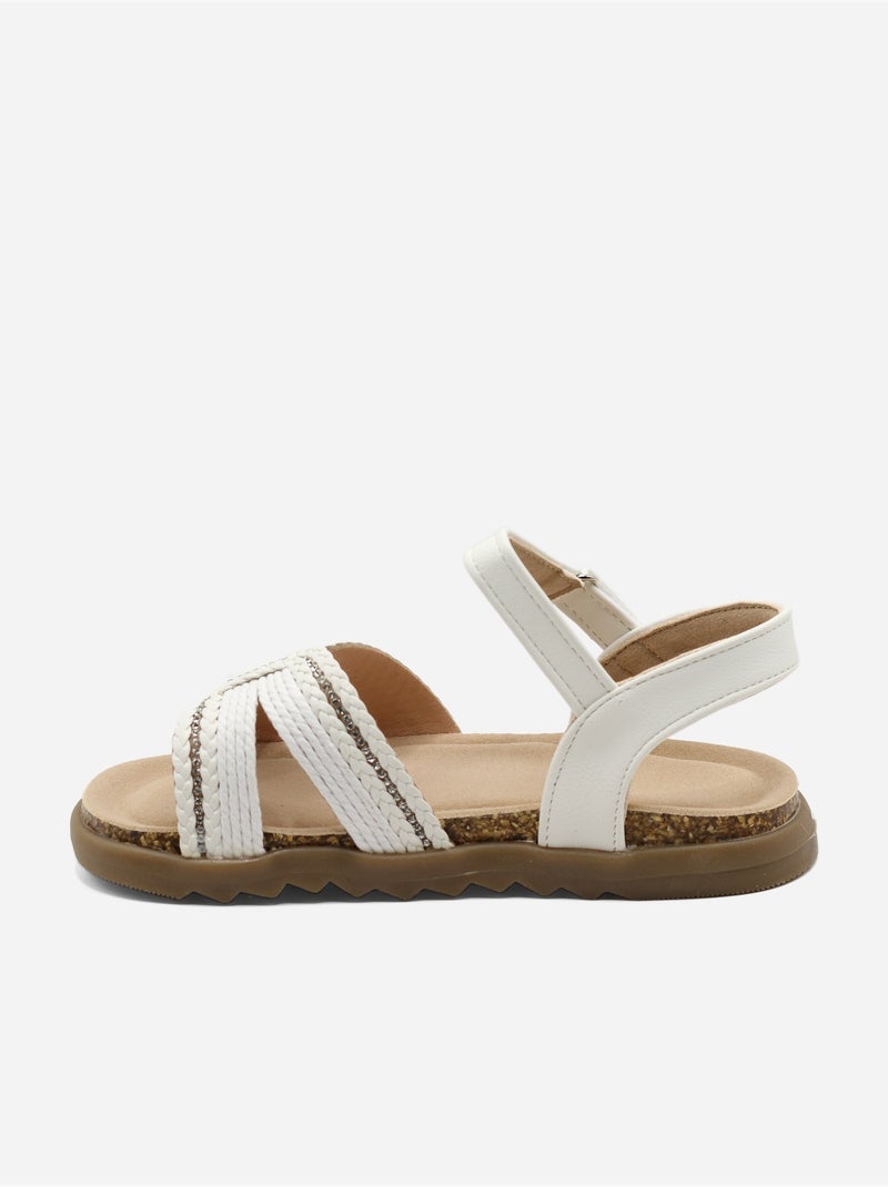 Sandali con chiusura a velcro Bianco - Kiabi