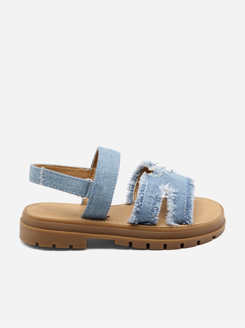 Sandali con chiusura a velcro Blu chiaro - Kiabi