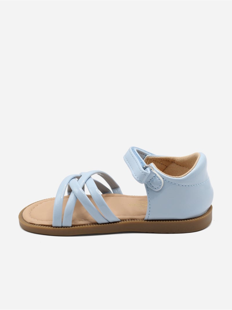 Sandali con chiusura a velcro Blu chiaro - Kiabi